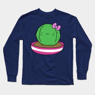 Pretty Potted Cactus Long Sleeve T-Shirt